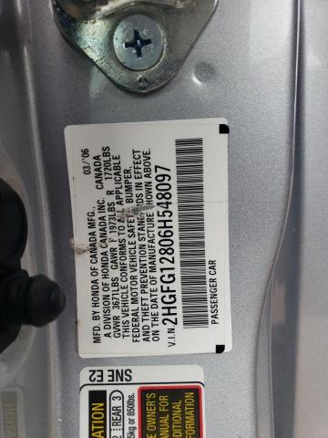 Photo 11 VIN: 2HGFG12806H548097 - HONDA CIVIC 