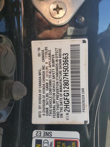 Photo 12 VIN: 2HGFG12807H503663 - HONDA CIVIC EX 