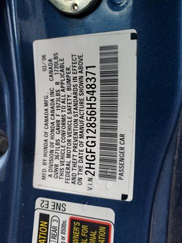 Photo 11 VIN: 2HGFG12856H548371 - HONDA CIVIC EX 