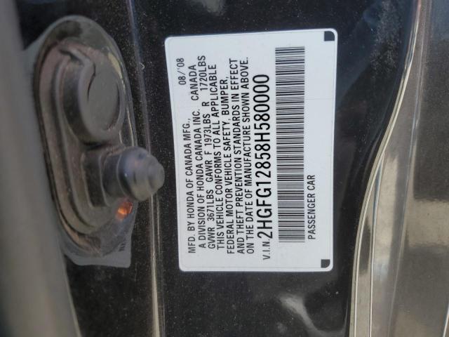 Photo 11 VIN: 2HGFG12858H580000 - HONDA CIVIC 