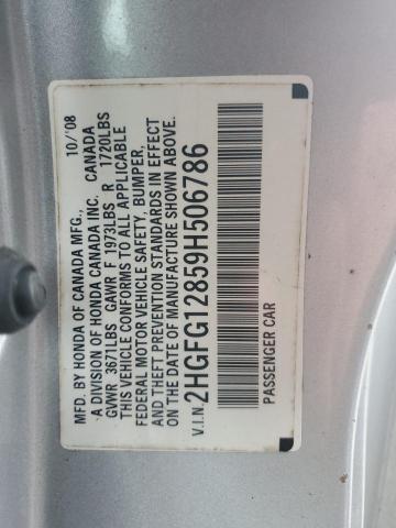 Photo 12 VIN: 2HGFG12859H506786 - HONDA CIVIC EX 