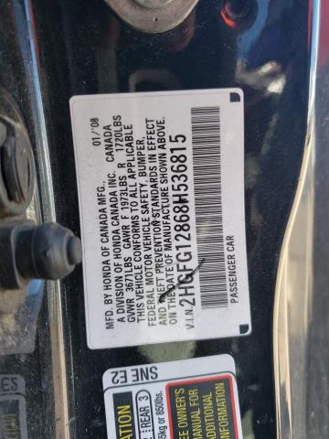 Photo 11 VIN: 2HGFG12868H536815 - HONDA CIVIC 