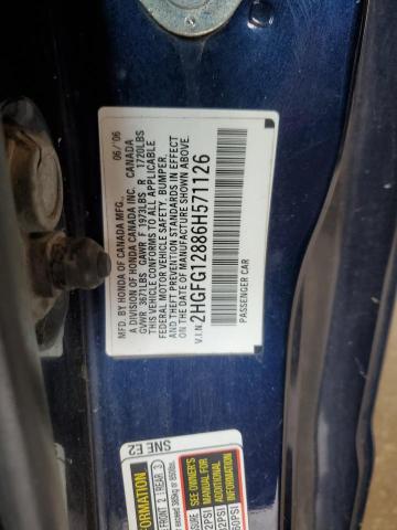 Photo 11 VIN: 2HGFG12886H571126 - HONDA CIVIC 