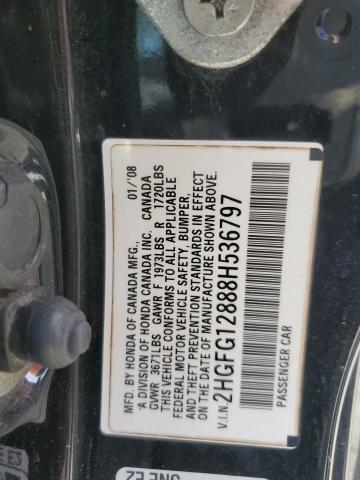 Photo 12 VIN: 2HGFG12888H536797 - HONDA CIVIC 