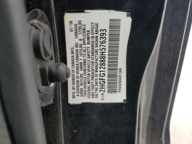 Photo 11 VIN: 2HGFG12888H576393 - HONDA CIVIC 