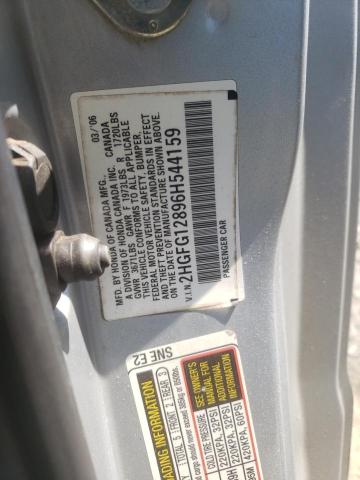 Photo 9 VIN: 2HGFG12896H544159 - HONDA CIVIC EX 