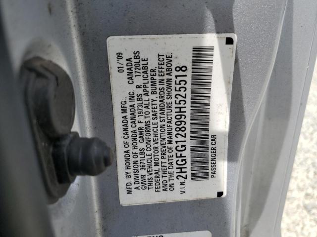 Photo 12 VIN: 2HGFG12899H525518 - HONDA CIVIC 