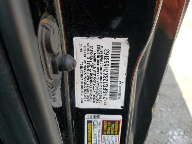 Photo 11 VIN: 2HGFG128X7H553163 - HONDA CIVIC 