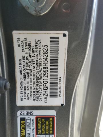 Photo 11 VIN: 2HGFG12958H542825 - HONDA CIVIC 