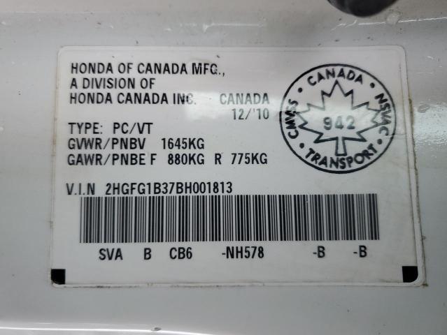 Photo 12 VIN: 2HGFG1B37BH001813 - HONDA CIVIC 