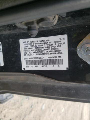 Photo 9 VIN: 2HGFG1B60BH505274 - HONDA CIVIC LX 