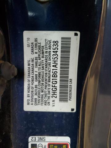 Photo 11 VIN: 2HGFG1B61AH534538 - HONDA CIVIC 