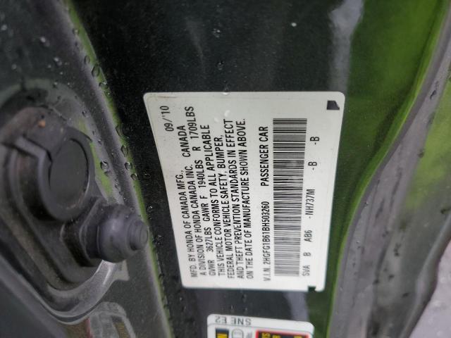 Photo 9 VIN: 2HGFG1B61BH503260 - HONDA CIVIC LX 