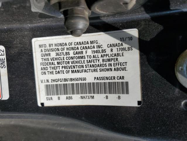 Photo 12 VIN: 2HGFG1B61BH507650 - HONDA CIVIC 