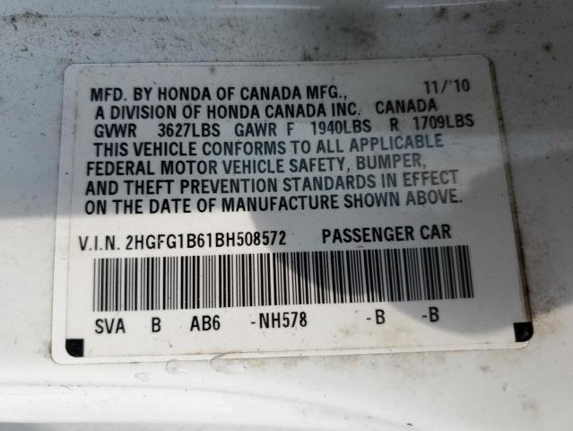 Photo 11 VIN: 2HGFG1B61BH508572 - HONDA CIVIC 