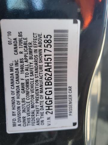 Photo 11 VIN: 2HGFG1B62AH517585 - HONDA CIVIC LX 