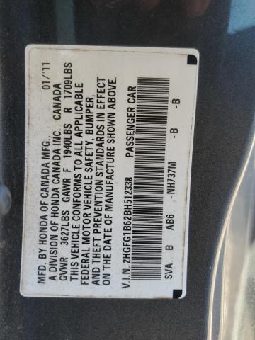 Photo 11 VIN: 2HGFG1B62BH512338 - HONDA CIVIC LX 