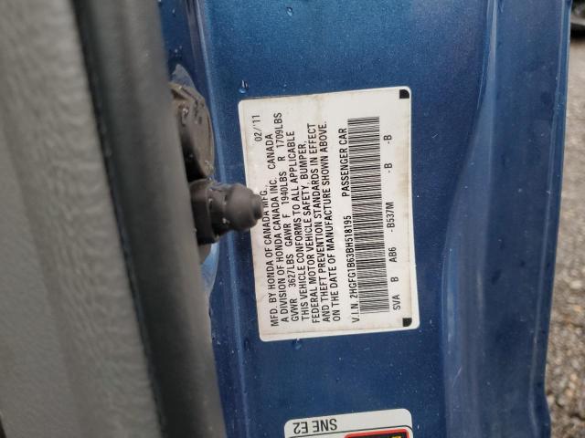 Photo 11 VIN: 2HGFG1B63BH518195 - HONDA CIVIC LX 