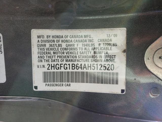 Photo 9 VIN: 2HGFG1B64AH512520 - HONDA CIVIC 