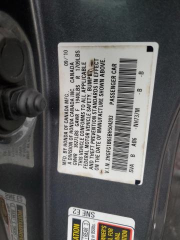 Photo 11 VIN: 2HGFG1B65BH504203 - HONDA CIVIC 