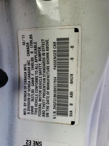 Photo 12 VIN: 2HGFG1B65BH517954 - HONDA CIVIC LX 