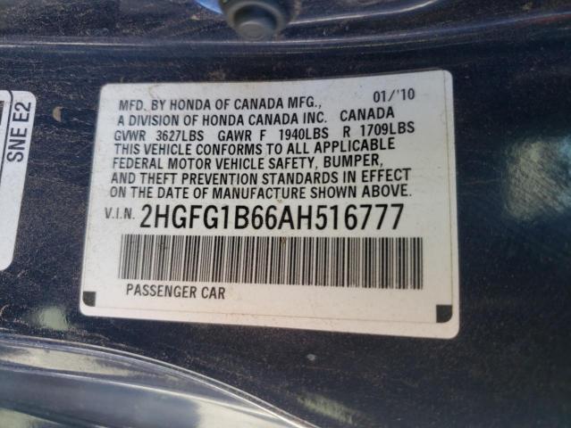 Photo 11 VIN: 2HGFG1B66AH516777 - HONDA CIVIC 