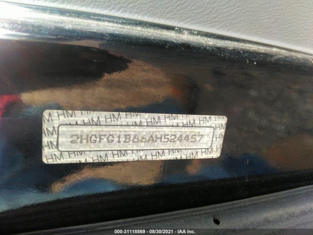 Photo 8 VIN: 2HGFG1B66AH524457 - HONDA CIVIC CPE 