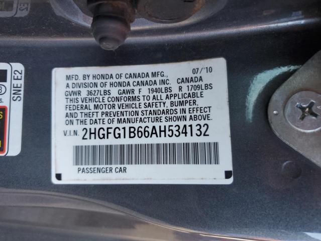 Photo 11 VIN: 2HGFG1B66AH534132 - HONDA CIVIC 