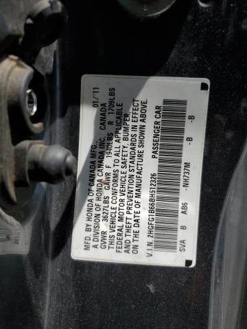 Photo 11 VIN: 2HGFG1B66BH512326 - HONDA CIVIC 