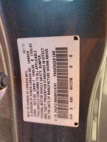 Photo 11 VIN: 2HGFG1B66BH514741 - HONDA CIVIC LX 