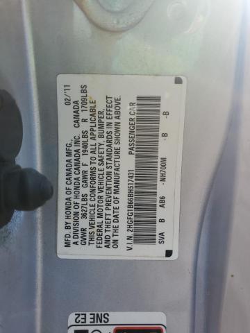 Photo 11 VIN: 2HGFG1B66BH517431 - HONDA CIVIC LX 