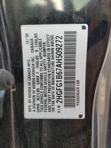 Photo 12 VIN: 2HGFG1B67AH509272 - HONDA CIVIC LX 