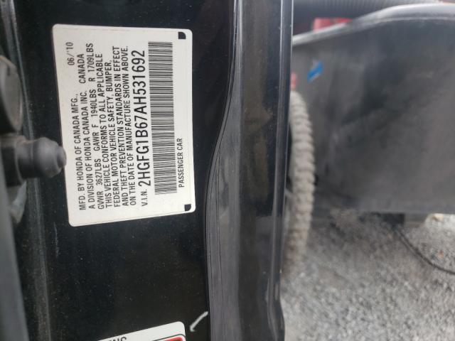 Photo 9 VIN: 2HGFG1B67AH531692 - HONDA CIVIC LX 