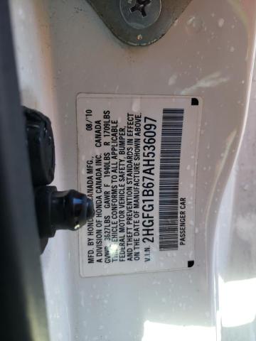 Photo 11 VIN: 2HGFG1B67AH536097 - HONDA CIVIC LX 