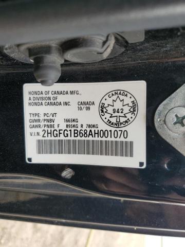 Photo 12 VIN: 2HGFG1B68AH001070 - HONDA CIVIC 