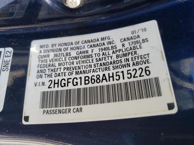 Photo 9 VIN: 2HGFG1B68AH515226 - HONDA CIVIC 