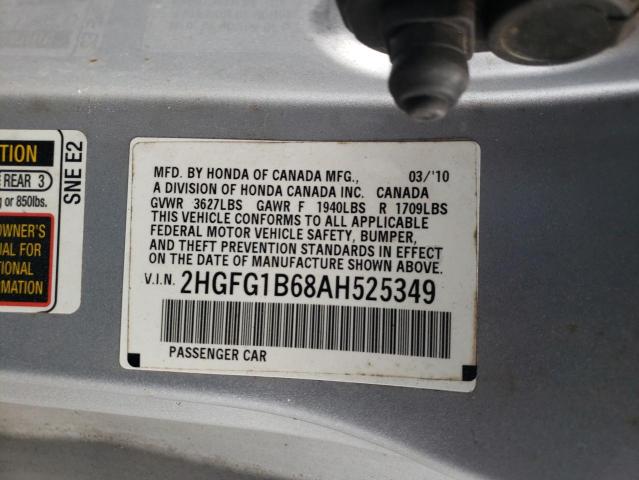 Photo 11 VIN: 2HGFG1B68AH525349 - HONDA CIVIC 