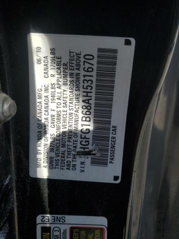 Photo 12 VIN: 2HGFG1B68AH531670 - HONDA CIVIC LX 