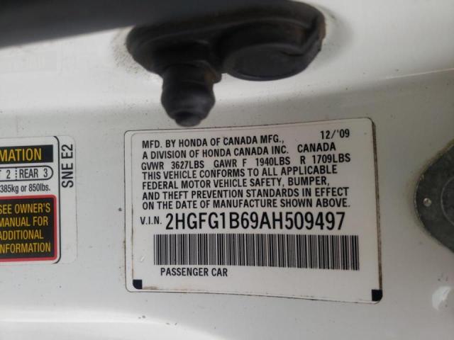 Photo 9 VIN: 2HGFG1B69AH509497 - HONDA CIVIC LX 