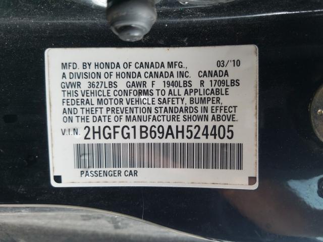 Photo 9 VIN: 2HGFG1B69AH524405 - HONDA CIVIC LX 