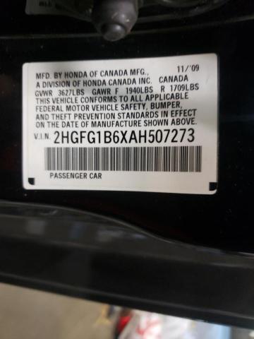 Photo 9 VIN: 2HGFG1B6XAH507273 - HONDA CIVIC LX 