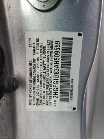 Photo 11 VIN: 2HGFG1B83AH509559 - HONDA CIVIC 