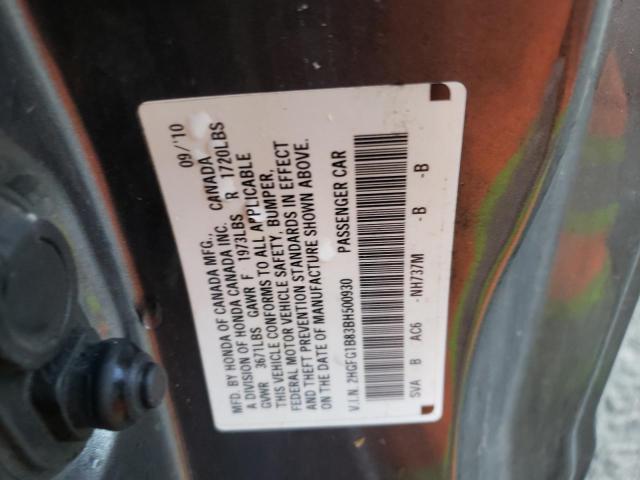 Photo 9 VIN: 2HGFG1B83BH500930 - HONDA CIVIC EX 