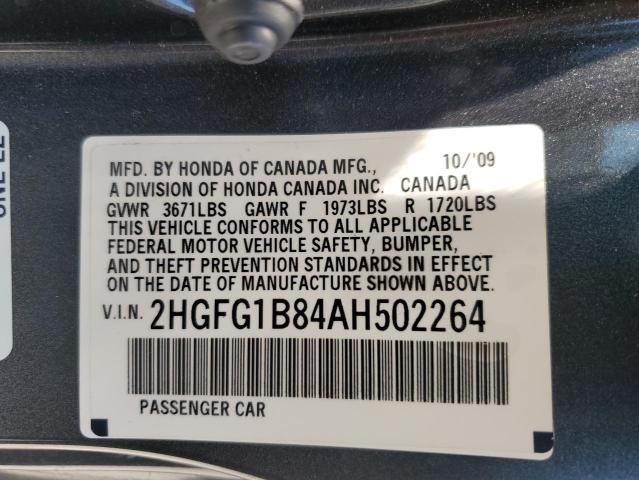 Photo 11 VIN: 2HGFG1B84AH502264 - HONDA CIVIC EX 