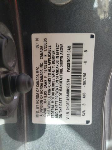 Photo 9 VIN: 2HGFG1B84BH502718 - HONDA CIVIC EX 