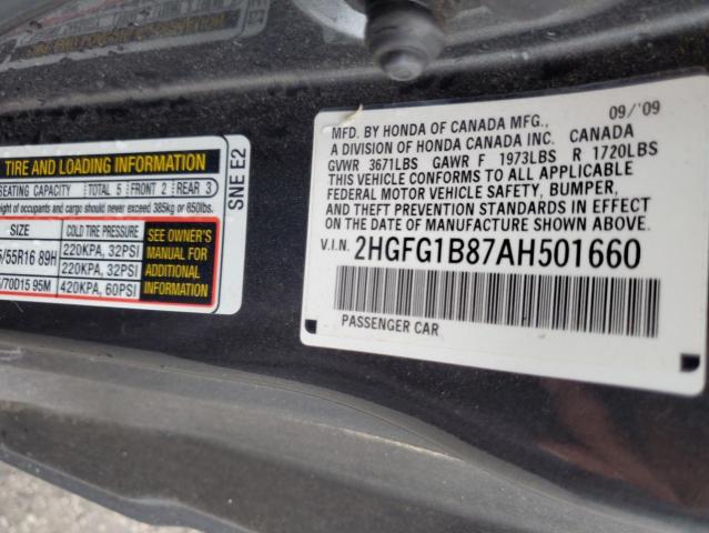 Photo 11 VIN: 2HGFG1B87AH501660 - HONDA CIVIC 