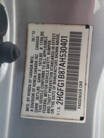 Photo 12 VIN: 2HGFG1B87AH530401 - HONDA CIVIC EX 