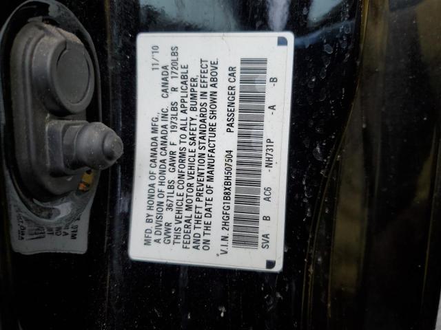 Photo 11 VIN: 2HGFG1B8XBH507504 - HONDA CIVIC EX 