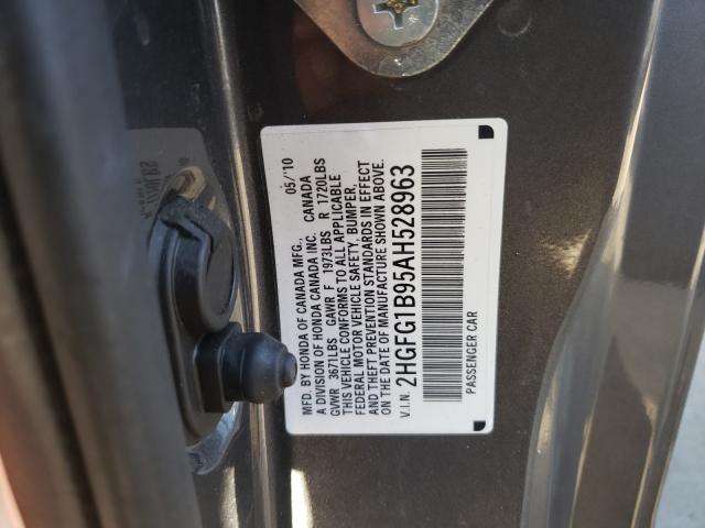 Photo 9 VIN: 2HGFG1B95AH528963 - HONDA CIVIC EXL 