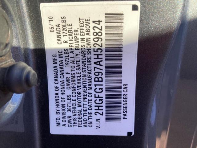 Photo 8 VIN: 2HGFG1B97AH529824 - HONDA CIVIC EXL 